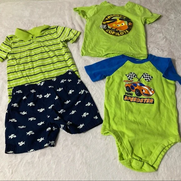 Garanimals Walmart Baby Boy Pants Garanimals Shirts Tops 4pc